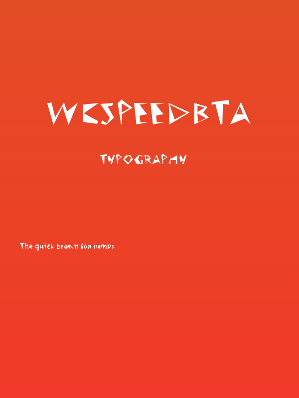 WCSpeedBta Poster