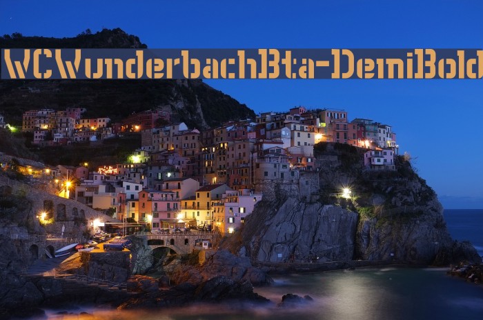 WCWunderbachBta-DemiBold Font examples
