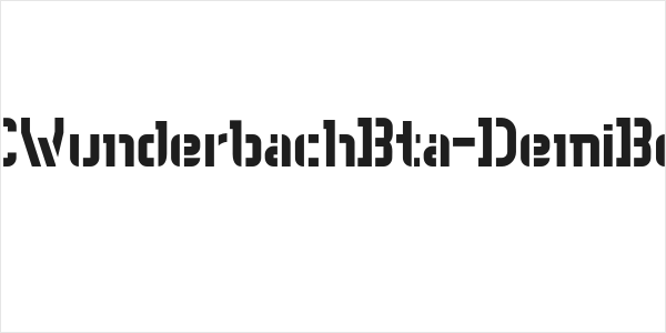 WCWunderbachBta-DemiBold Logo