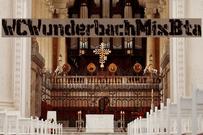 WCWunderbachMixBta Font examples
