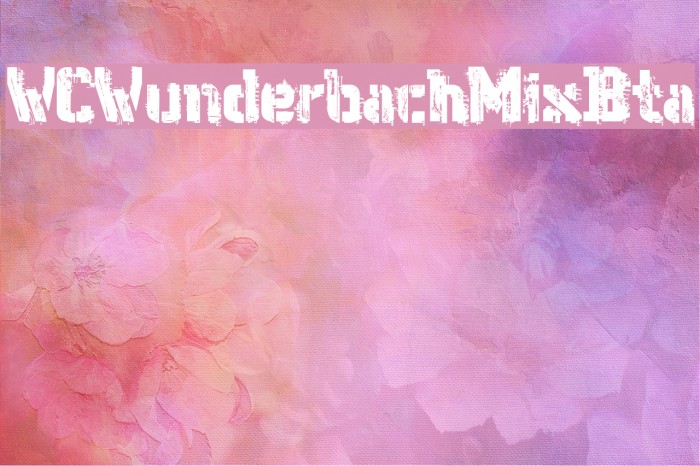 WCWunderbachMixBta Font examples