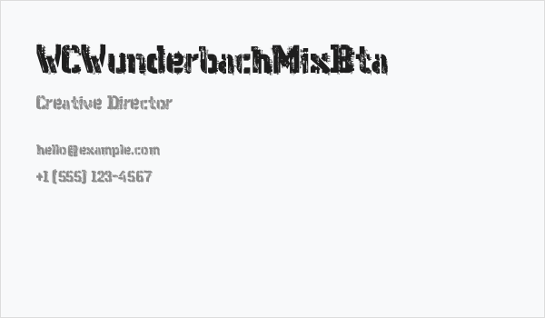 WCWunderbachMixBta Business Card
