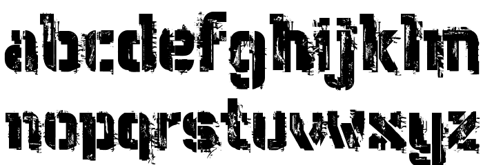WCWunderbachMixBta Font LOWERCASE