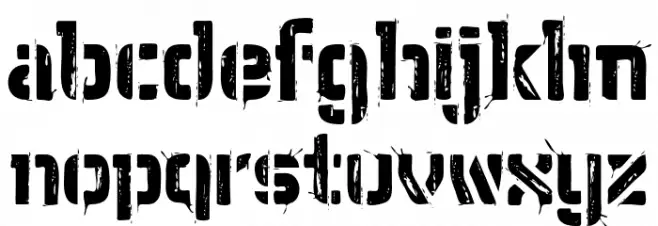 WCWunderbachPaintBta 字体 小写