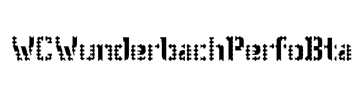 WCWunderbachPerfoBta  font caratteri gratis