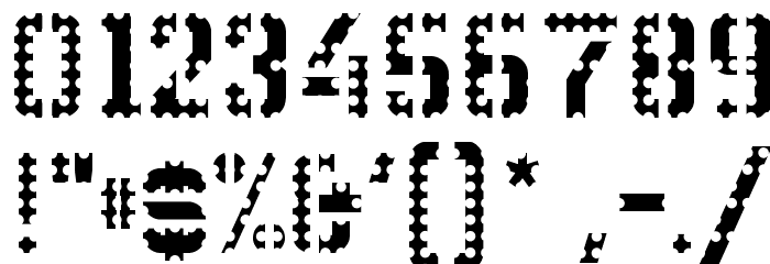 WCWunderbachPerfoBta Font OTHER CHARS