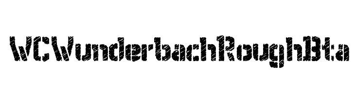 WCWunderbachRoughBta  Скачать бесплатные шрифты