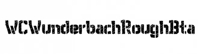 WCWunderbachRoughBta  baixar fontes gratis