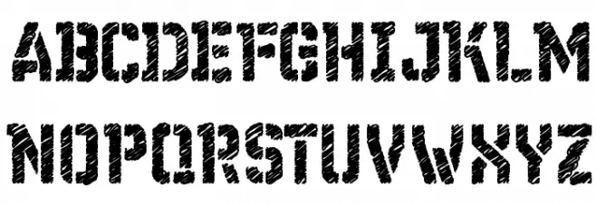 WCWunderbachRoughBta フォント 大文字