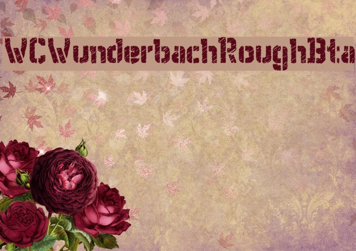 WCWunderbachRoughBta Font examples