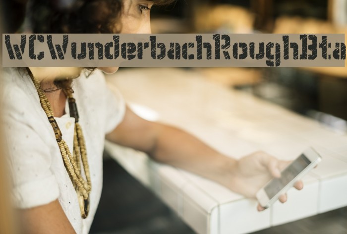 WCWunderbachRoughBta Font examples