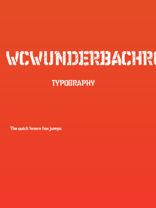 WCWunderbachRoughBta Poster
