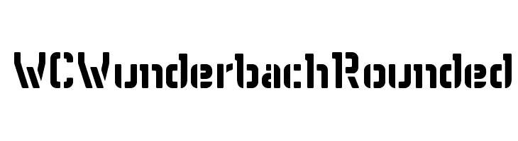 WCWunderbachRounded  font caratteri gratis