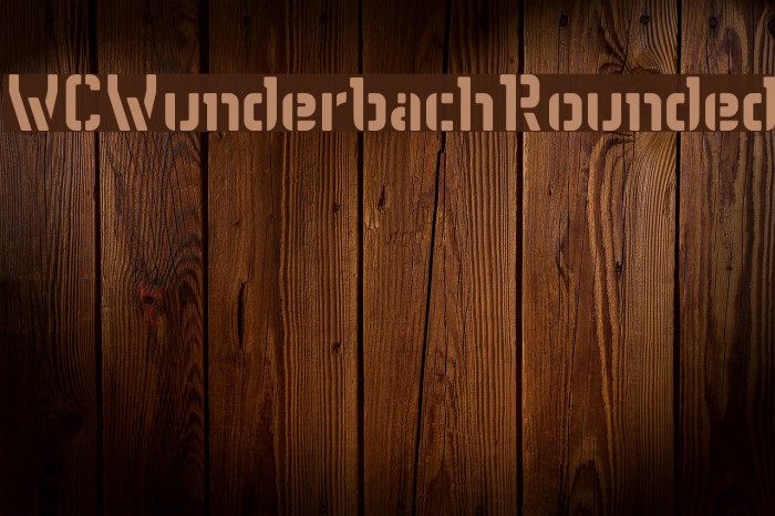 WCWunderbachRounded Font examples
