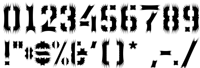 WCWunderbachWimpern Font OTHER CHARS