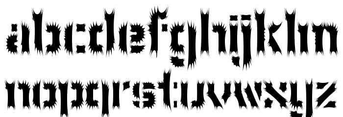 WCWunderbachWimpern Font LOWERCASE