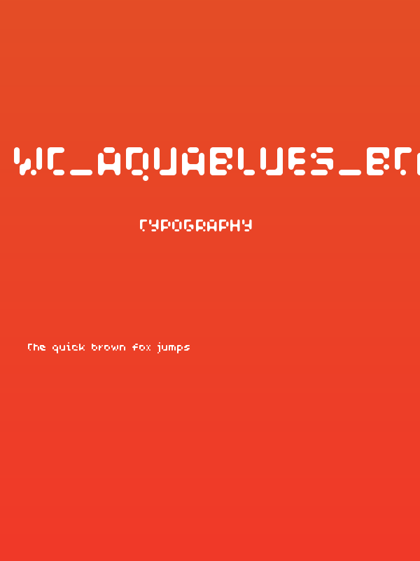 WC_AquaBlues_Bta Bold Poster