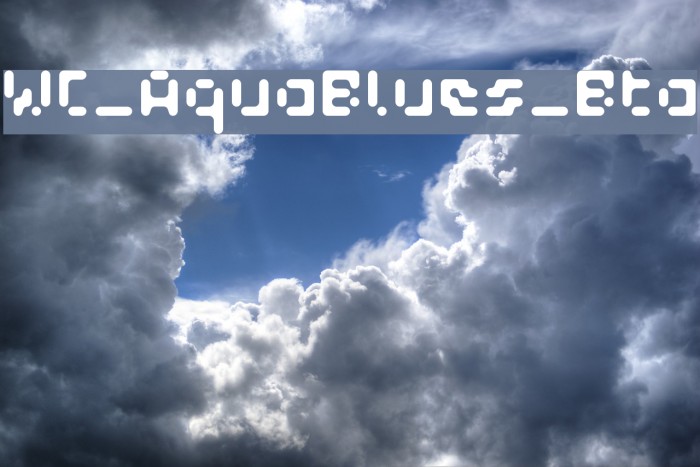 WC_AquaBlues_Bta Font examples
