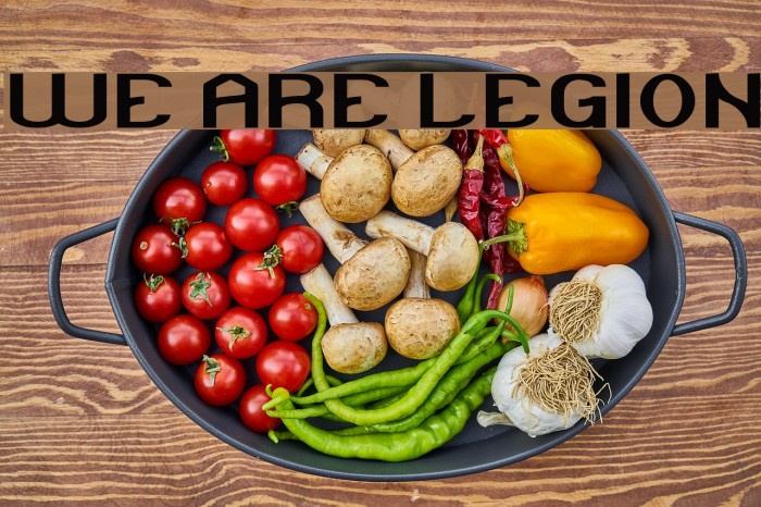 WE ARE LEGION Font examples