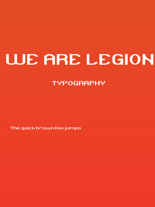 WE ARE LEGION Poster