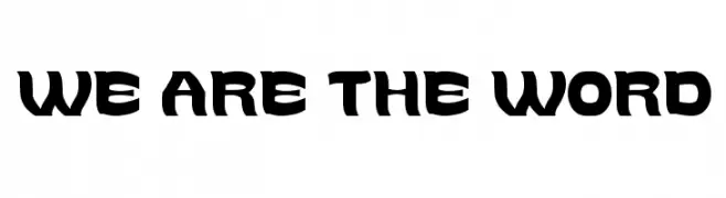 WE ARE THE WORD  Fuentes Gratis Descargar