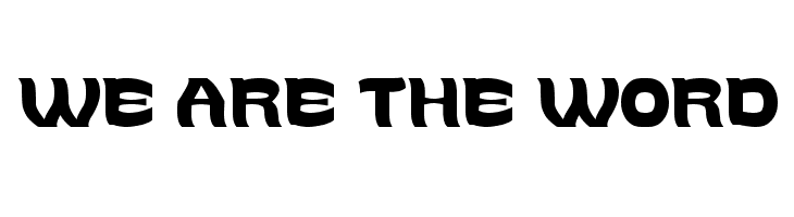 WE ARE THE WORD  font caratteri gratis