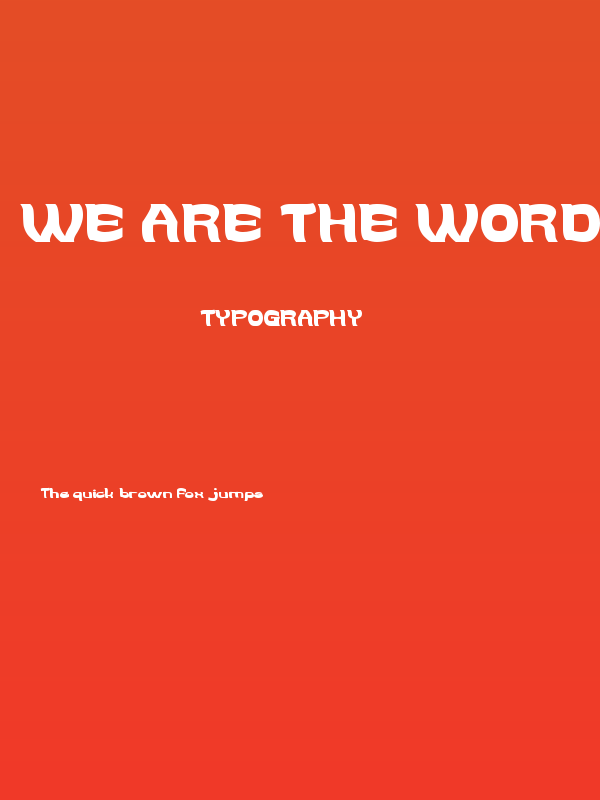 WE ARE THE WORD Poster