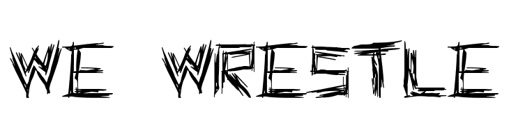 WE WRESTLE  Free Fonts Download