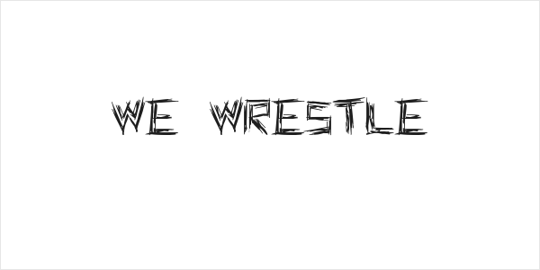 WE WRESTLE Logo