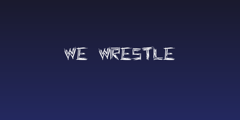 WE WRESTLE Social Header