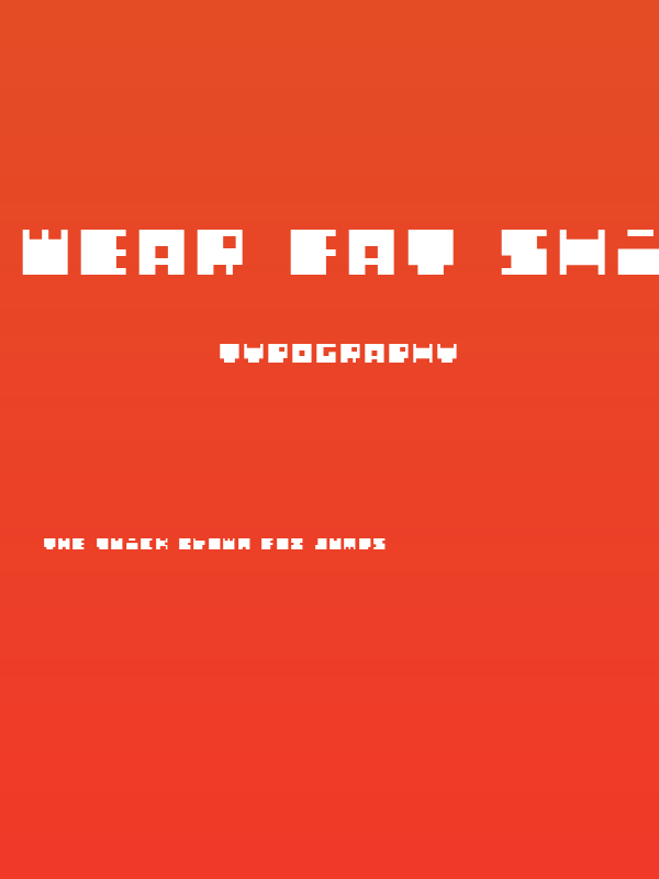 WEAR FAT SHIRT Beanpole Poster