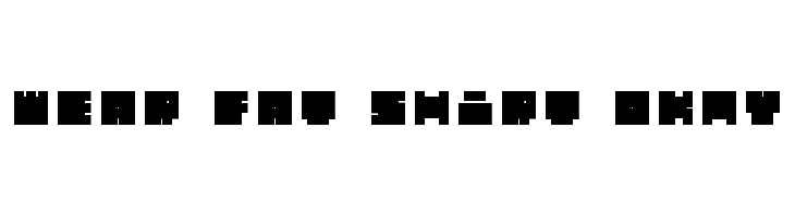 WEAR FAT SHIRT Okay Font