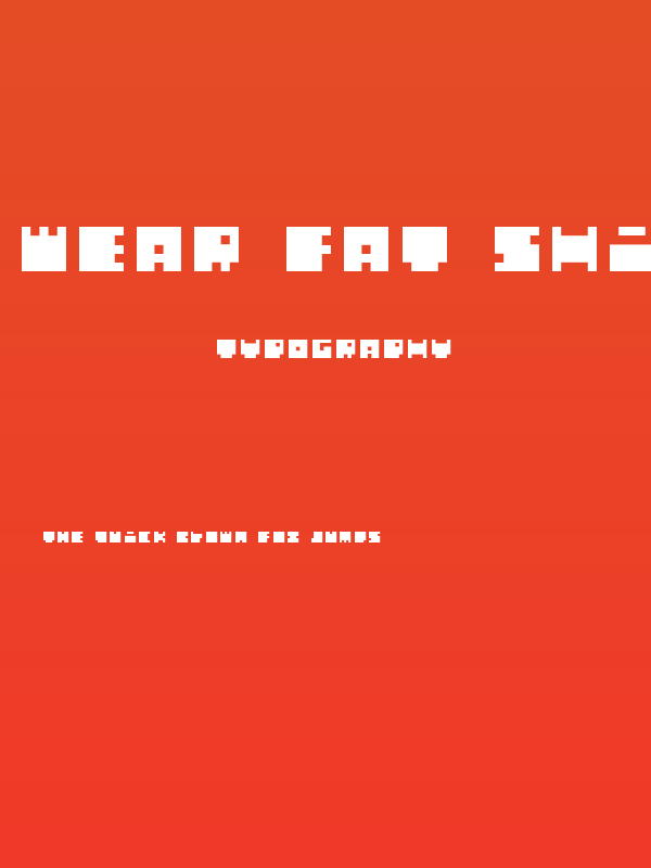 WEAR FAT SHIRT Slim Poster