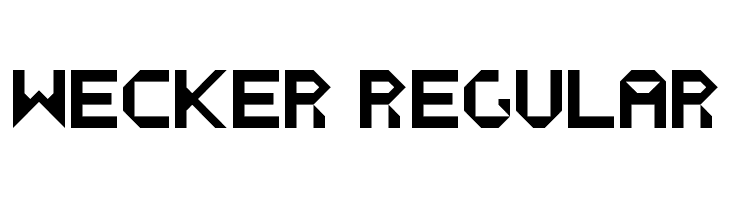 WECKER Regular  les polices de caractères gratuit tlcharger