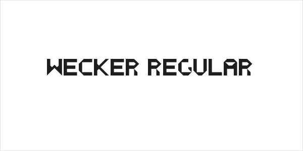 WECKER Regular Logo