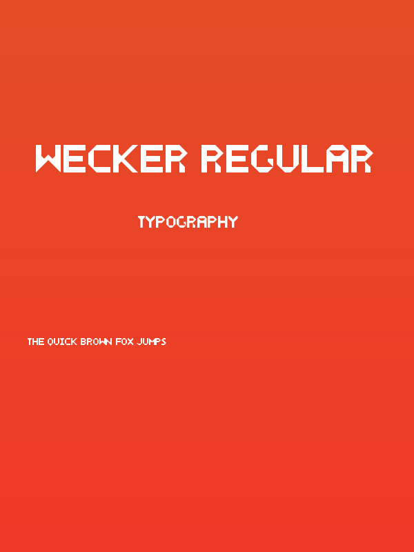 WECKER Regular Poster