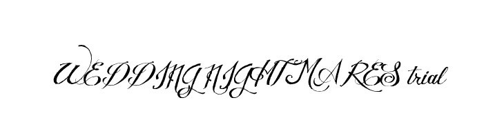 WEDDING NIGHTMARES trial  baixar fontes gratis