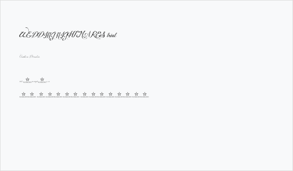 WEDDING NIGHTMARES trial Business Card