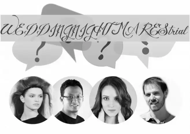 WEDDINGNIGHTMAREStrial Font examples