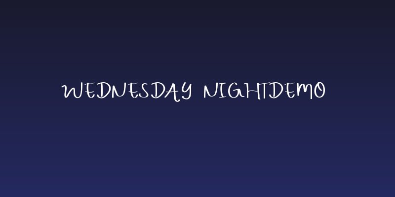 WEDNESDAY Nightdemo Social Header