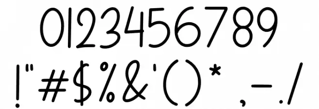 WEEKLY PLANNER フォント その他の文字