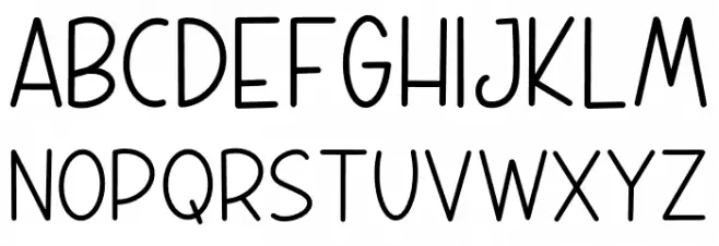 WEEKLY PLANNER フォント 大文字