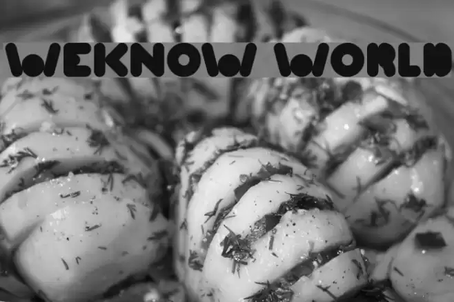WEKNOW WORLD Font examples