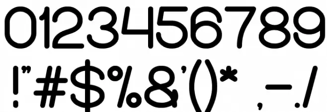 WEKNOW Windows Font OTHER CHARS