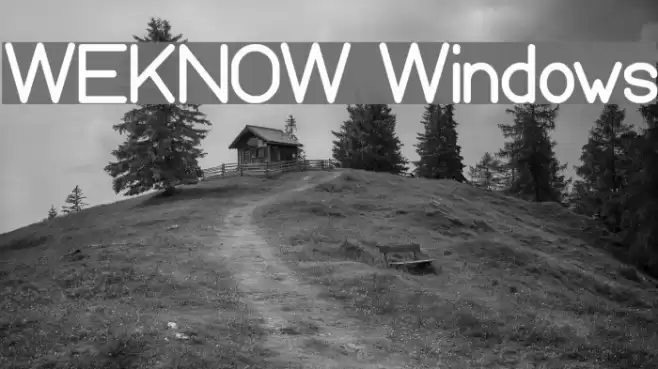 WEKNOW Windows Font examples