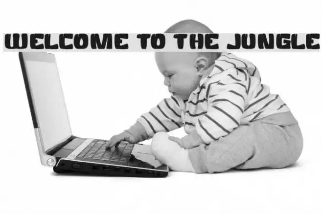 WELCOME TO THE JUNGLE خط examples