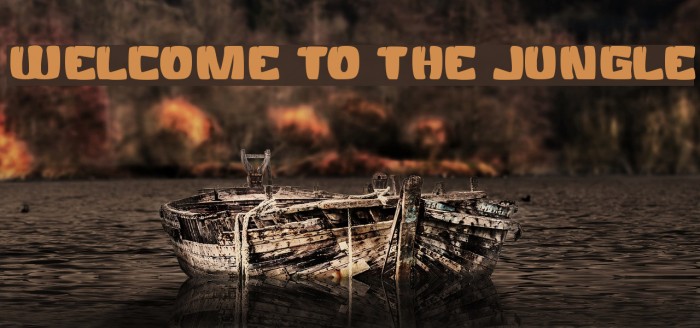 WELCOME TO THE JUNGLE Font examples