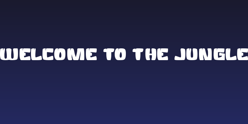 WELCOME TO THE JUNGLE Social Header