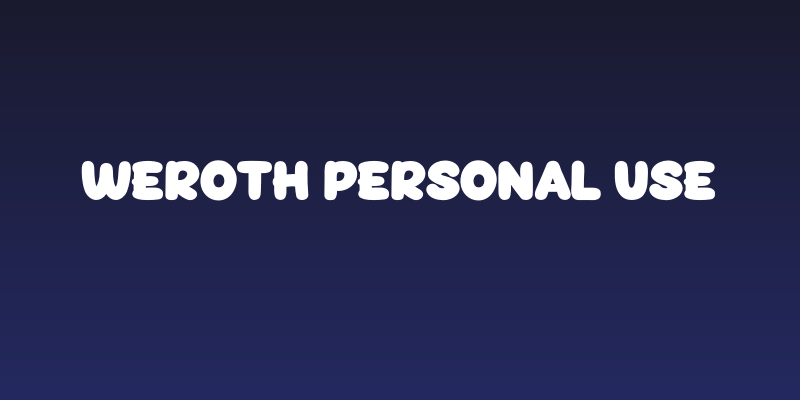 WEROTH Personal Use Social Header