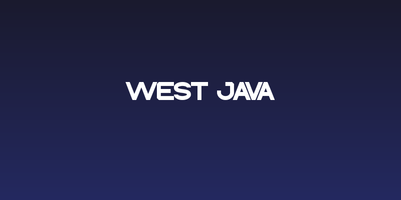 WEST JAVA Social Header